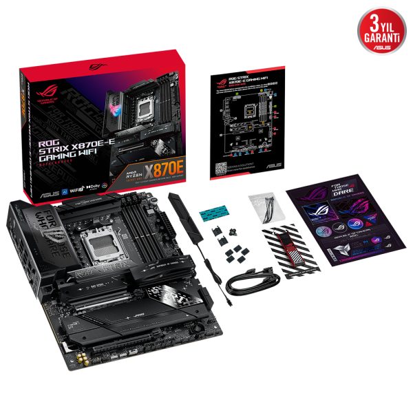 Asus Rog Strix X870e E Gaming Wifi 8400mhzoc Ddr5 Soket Am5 M 2 Hdmi Atx Anakart Y11