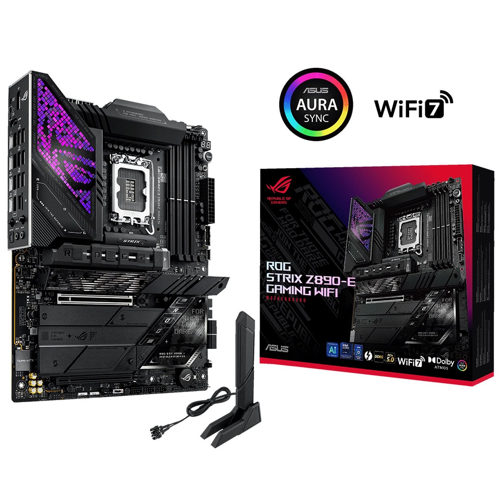 Asus Rog Strix Z890 E Gaming Wifi 8800mhz Oc Ddr5 Soket Lga1851 M 2 Hmdi Dp Atx Anakart Y1