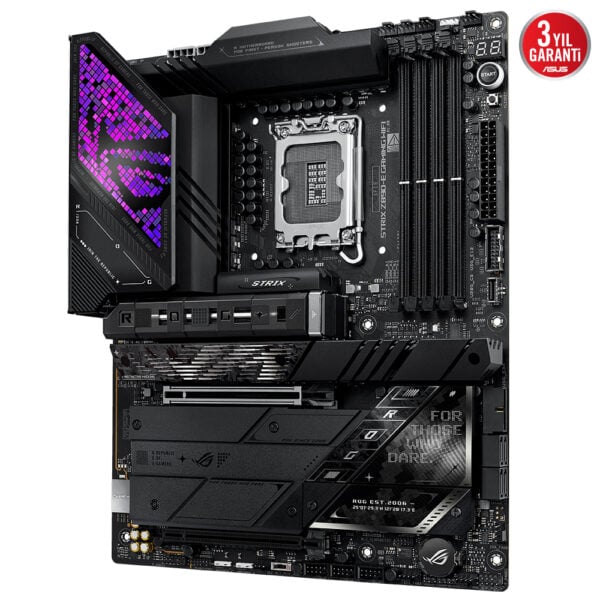 Asus Rog Strix Z890 E Gaming Wifi 8800mhz Oc Ddr5 Soket Lga1851 M 2 Hmdi Dp Atx Anakart Y3