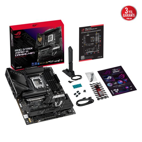 Asus Rog Strix Z890 H Gaming Wifi 9066mhz Oc Ddr5 Soket Lga1851 M 2 Hdmi Dp Atx Anakart 15