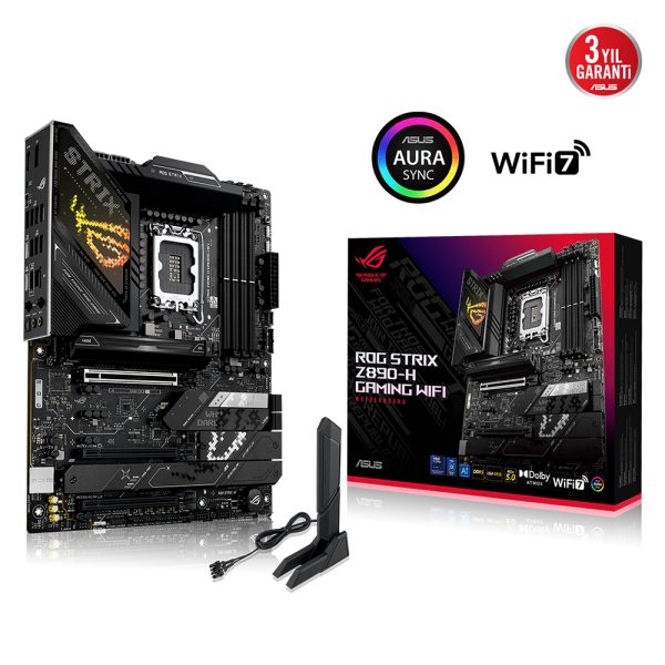 Asus Rog Strix Z890 H Gaming Wifi 9066mhz Oc Ddr5 Soket Lga1851 M 2 Hdmi Dp Atx Anakart 2