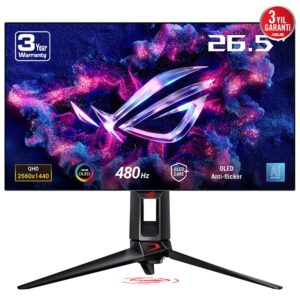 Asus Rog Swift Pg27aqdp 26 5 Inc 480hz 0 03ms 2k Qhd Adaptive Sync Woled Gaming Monitor Yy2