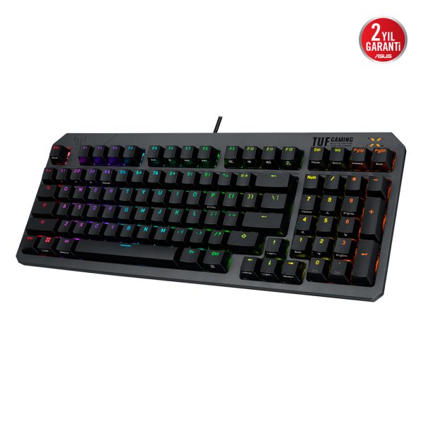 Asus Tuf Gaming K3 Rd Tr Gen Ii Red Switch Kablolu Turkce Rgb Optik Mekanik Gaming Klavye Y4