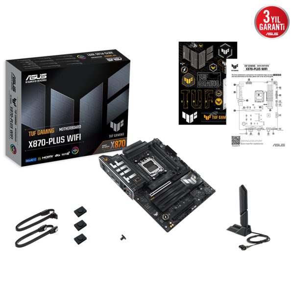 Asus Tuf Gaming X870 Plus Wifi 8000mhzoc Ddr5 Soket Am5 M 2 Hdmi Atx Anakart Y9