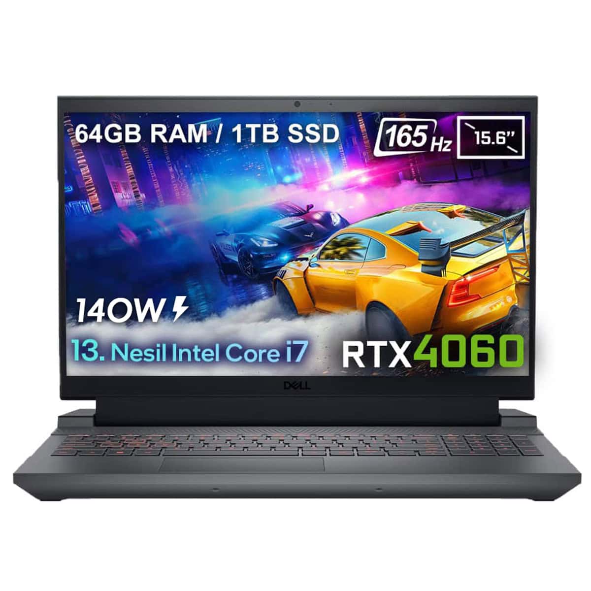 Dell Gaming G15 5530 G155530014uv6 Intel Core I7 13650hx 64gb Ddr5 1tb Ssd Rtx4060 8gb 140w 15 6 Inc Full Hd Ubuntu Gaming Laptop 1