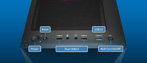 FSP CMT218 Gaming Kasa hh6