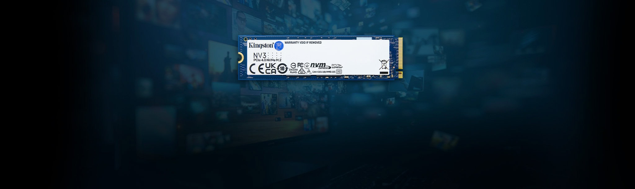 Kingston Nv3 4tb Nvme Pcie 4.0 Ssd (snv3s 4000g) H4
