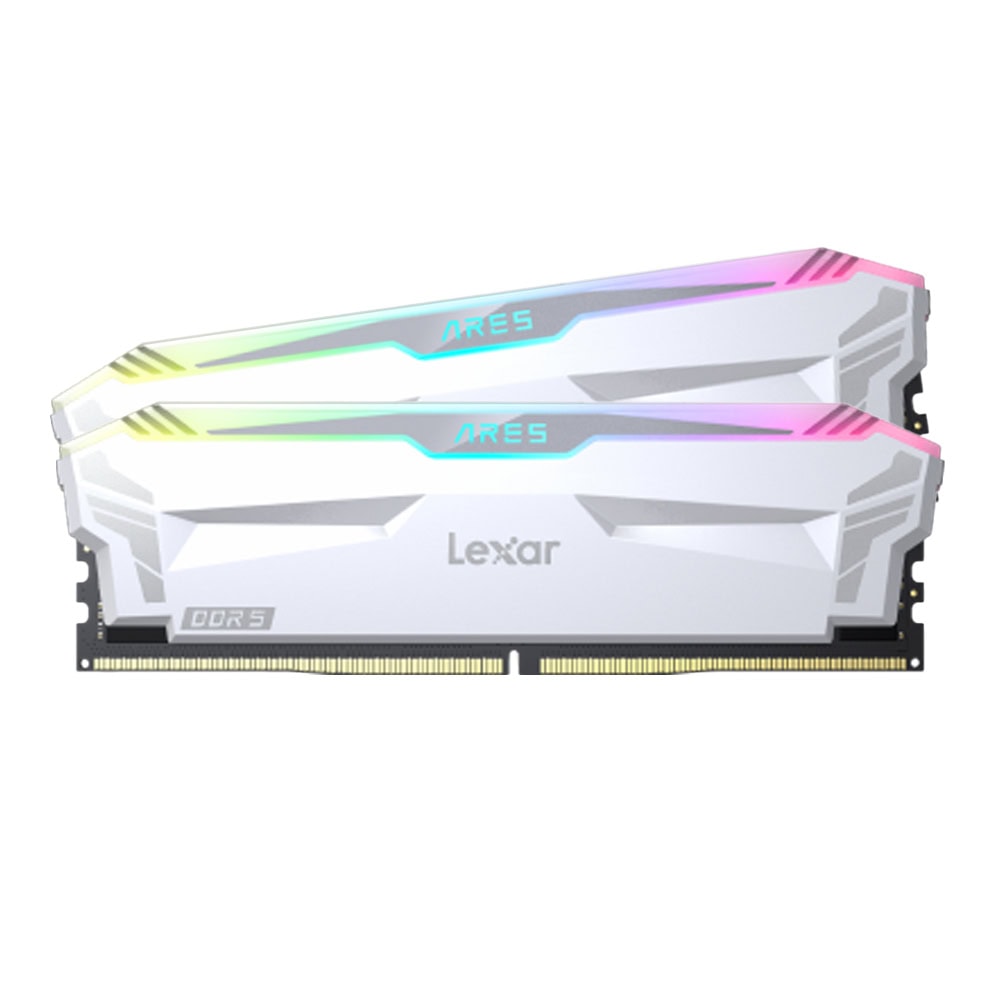 Lexar Ares Rgb 32gb 2x16gb 6400mhz Cl32 Intel Xmp 3 0 Amd Expo Ddr5 Heatsink Beyaz Ram Ld5eu016g R6400gdwa Y1