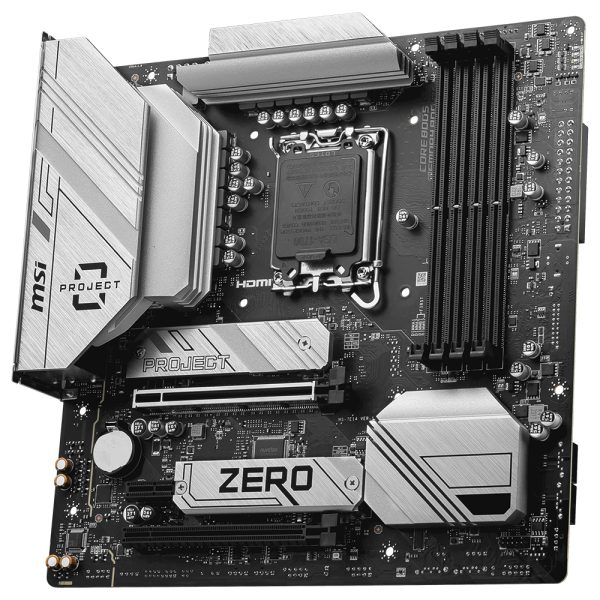 Msi B760m Project Zero 7800mhz Oc Ddr5 Soket Lga1700 M 2 Hdmi Dp Matx Anakart 3