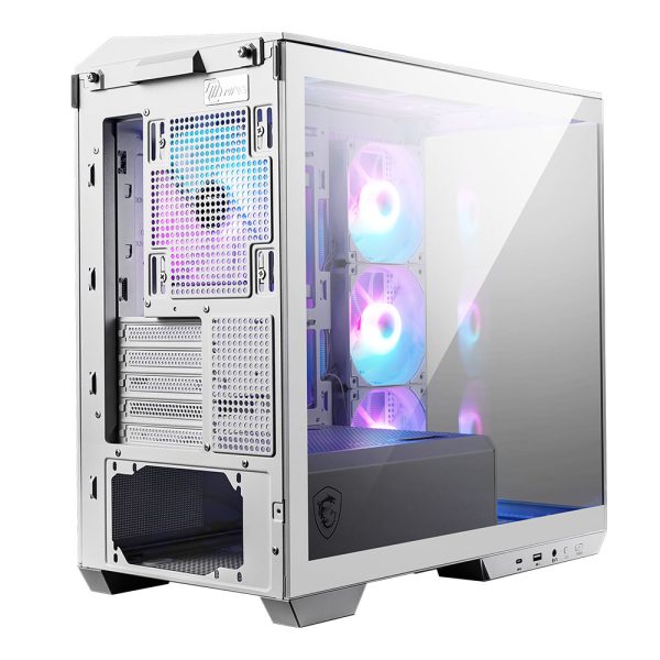 Msi Mag Pano M100r Pz Argb Temperli Cam Usb 3 2 Panoramik Micro Atx Tower Beyaz Gaming Kasa 10
