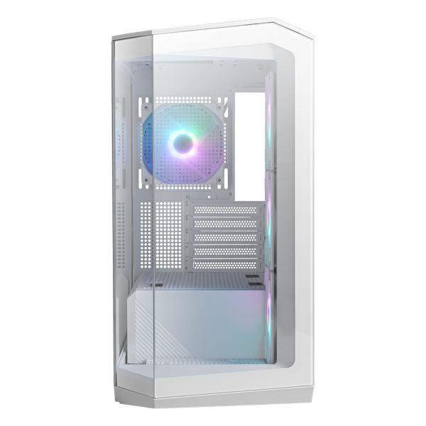 Msi Mag Pano M100r Pz Argb Temperli Cam Usb 3 2 Panoramik Micro Atx Tower Beyaz Gaming Kasa 2