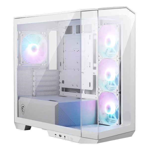 Msi Mag Pano M100r Pz Argb Temperli Cam Usb 3 2 Panoramik Micro Atx Tower Beyaz Gaming Kasa 3