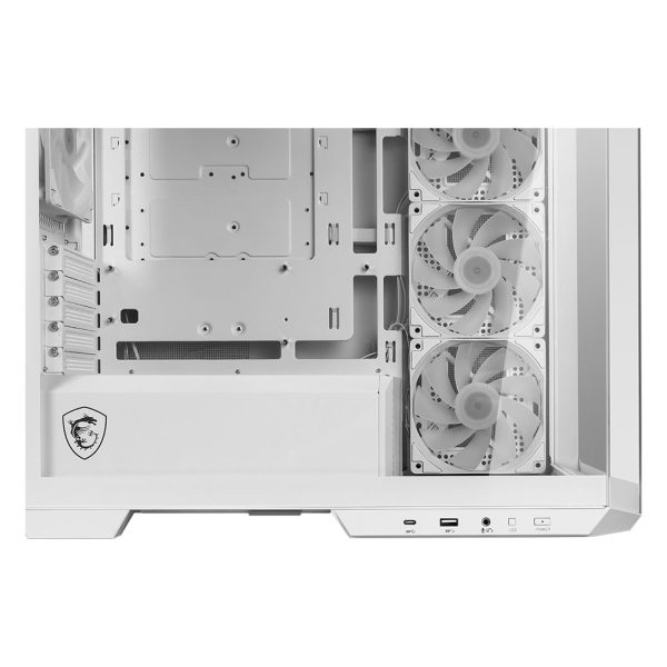 Msi Mag Pano M100r Pz Argb Temperli Cam Usb 3 2 Panoramik Micro Atx Tower Beyaz Gaming Kasa 9
