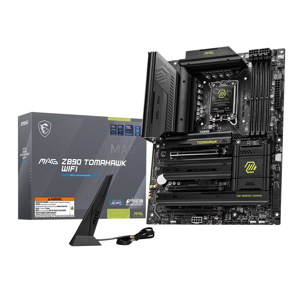 Msi Mag Z890 Tomahawk Wifi 9200mhz Oc Ddr5 Soket Lga1851 M 2 Hdmi Atx Anakart 1