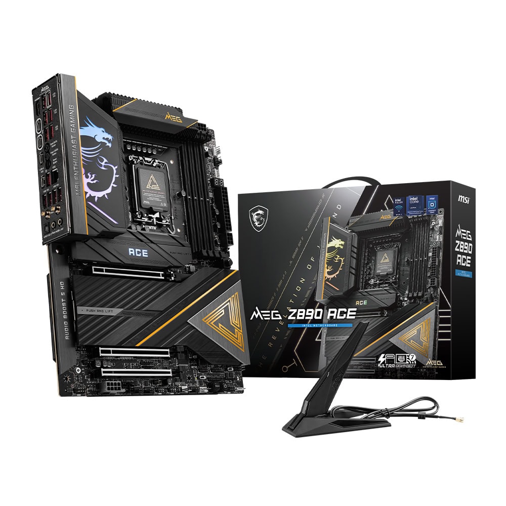 Msi Meg Z890 Ace 9200mhz Oc Ddr5 Soket Lga1851 M 2 Hdmi Atx Anakart 1