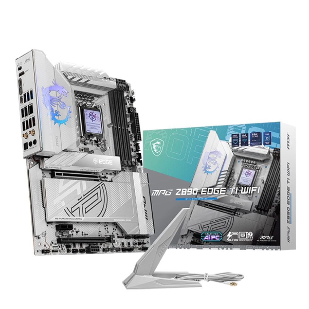 Msi Mpg Z890 Edge Ti Wifi 9200mhz Oc Ddr5 Soket Lga1851 M 2 Hdmi Atx Anakart 1