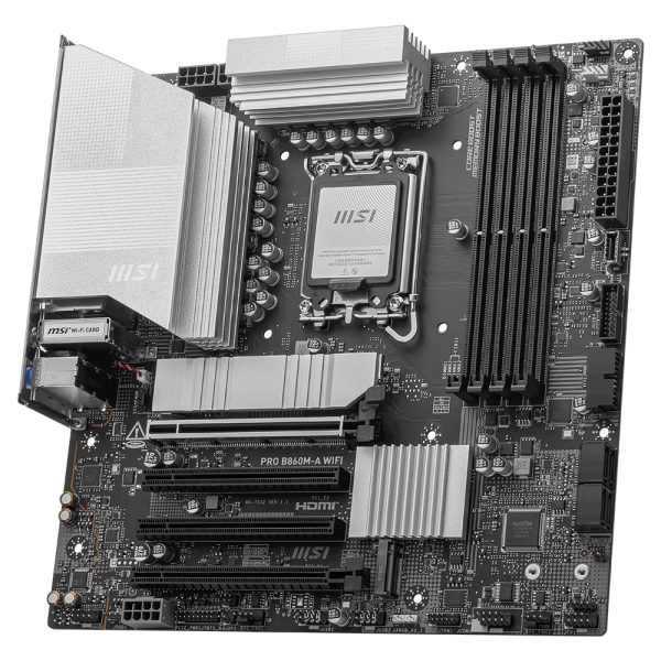 Msi Pro B860m A Wifi 8600mhz Oc Ddr5 Soket Lga1851 M 2 Hdmi Dp Thunderbolt Matx Anakart 3