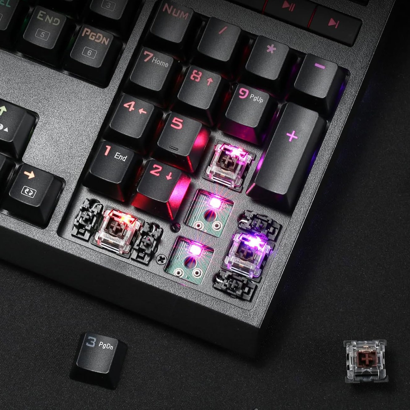 Redragon Brahma K586rgb Blue Switch Optik Mekanik Türkçe Kablolu Gaming Klavye H4