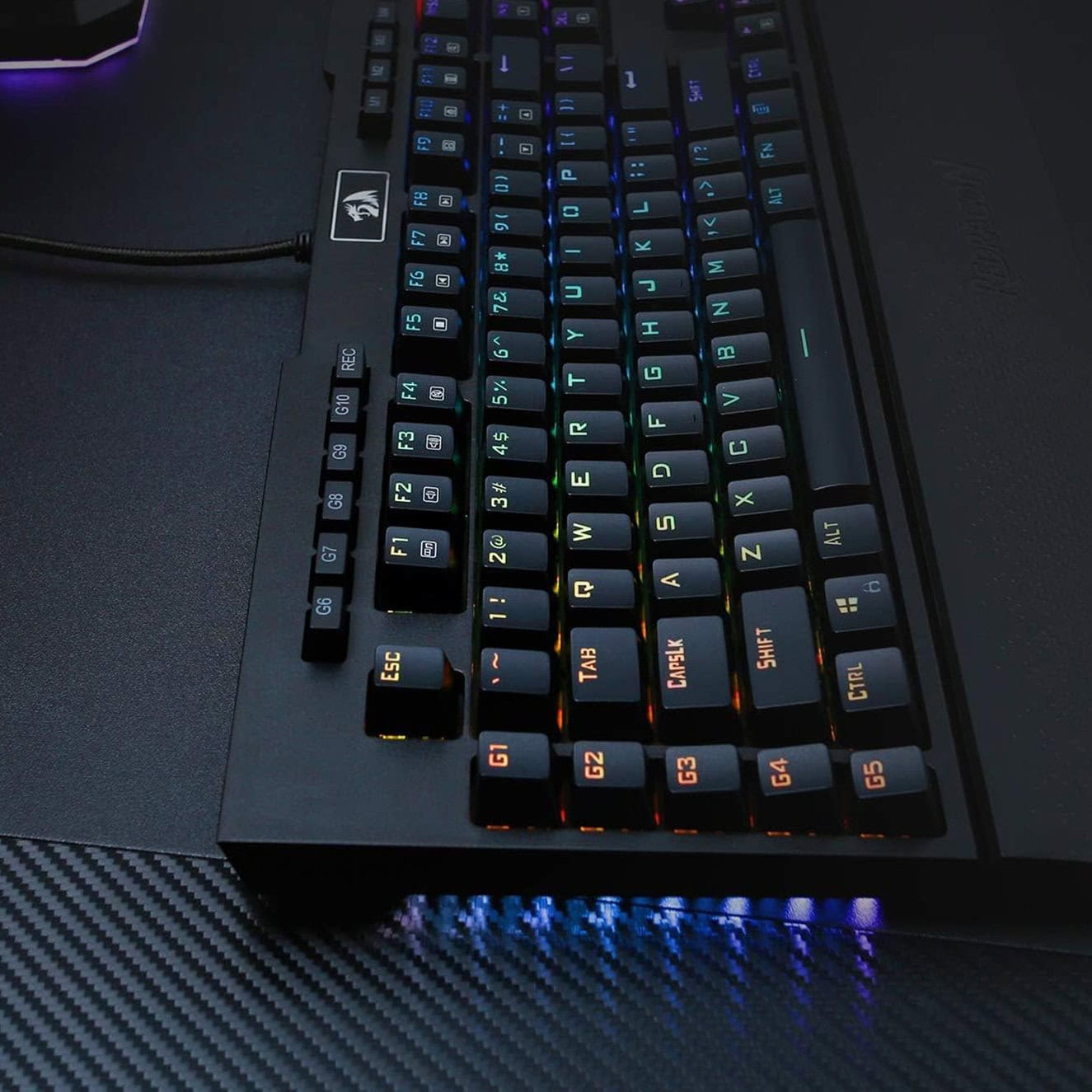 Redragon Brahma K586rgb Blue Switch Optik Mekanik Türkçe Kablolu Gaming Klavye H5