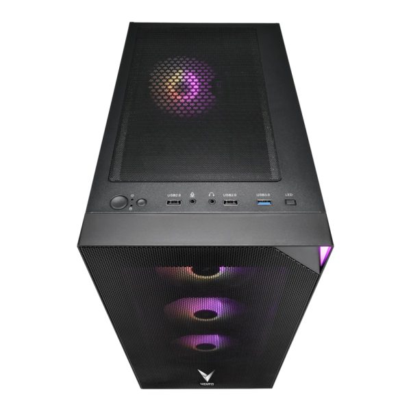 Vento Vg3400s Rgb Temperli Cam Usb 3 0 Mesh Siyah Atx Gaming Kasa 4