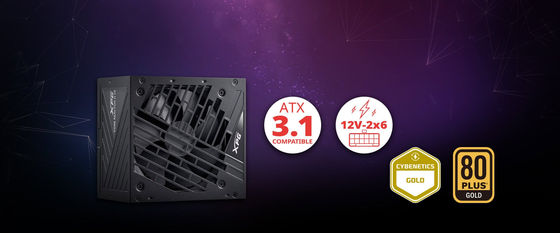 Xpg Core Reactor Ii Ve 750w 80+ Gold Full Modüler 120mm Fanlı Güç Kaynağı (corereactoriive750g Bkceu) H2