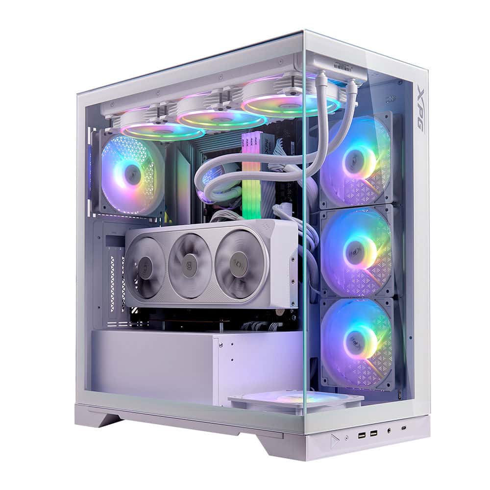 Xpg Invader X Argb Temperli Cam Usb 3 2 Mid Tower Beyaz Gaming Kasa 1
