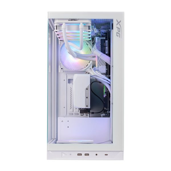 Xpg Invader X Argb Temperli Cam Usb 3 2 Mid Tower Beyaz Gaming Kasa 2