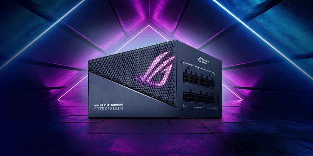 ROG STRIX 1200W Gold Aura Edition ASUS ROG Strix 1200G AURA 80+ Gold Güç Kaynağı yh2