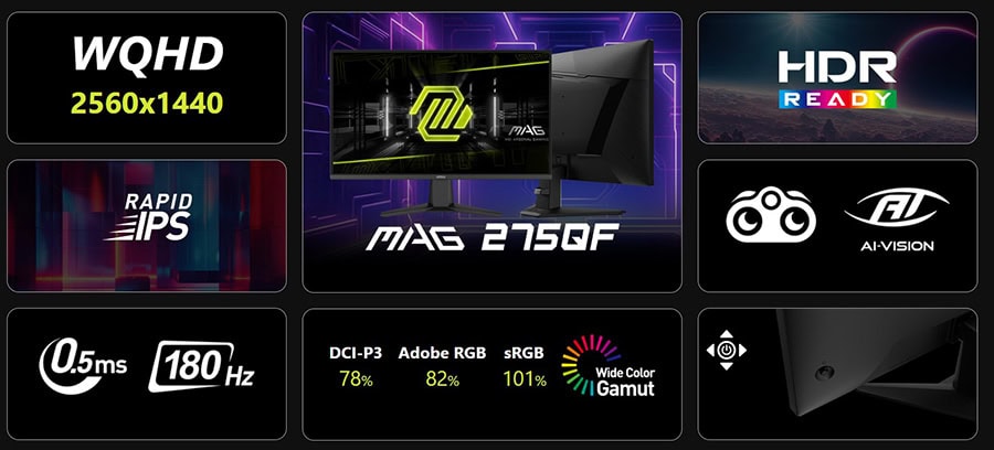 MSI MAG 275QF Monitör h4