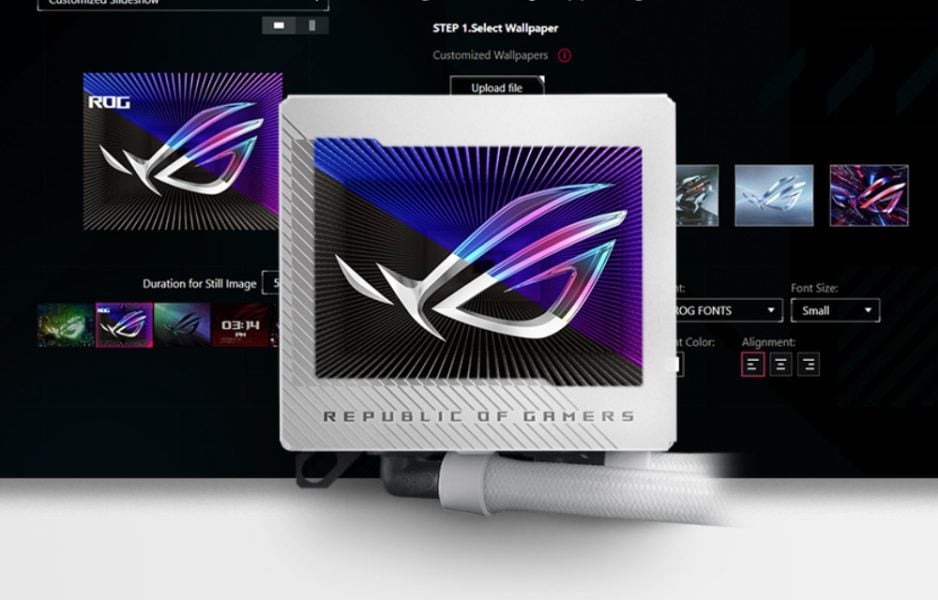 ROG RYUJIN III 360 ARGB White Edition ASUS ROG Ryujin III 360 ARGB Beyaz Sıvı Soğutucu yh5