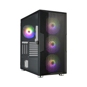 Fsp Cut592 Argb Temperli Cam Usb 3 0 E Atx Siyah Gaming Kasa 1