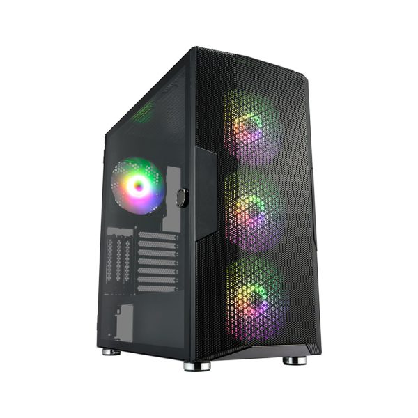 Fsp Cut592 Argb Temperli Cam Usb 3 0 E Atx Siyah Gaming Kasa 3