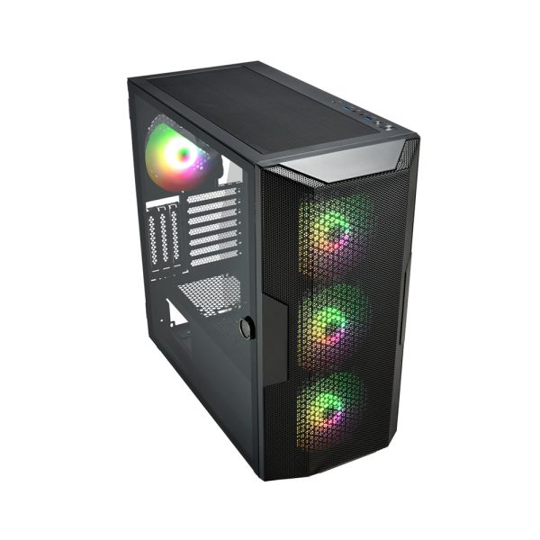 Fsp Cut592 Argb Temperli Cam Usb 3 0 E Atx Siyah Gaming Kasa 5