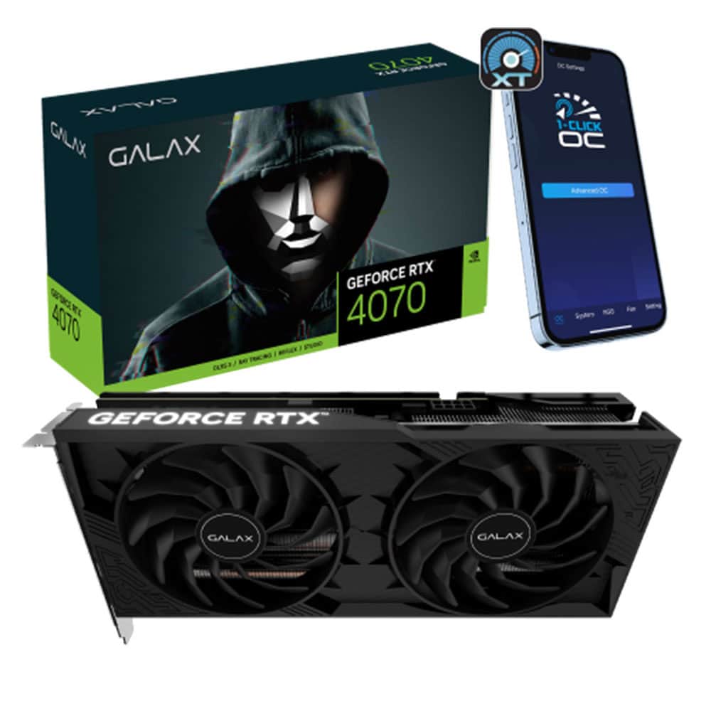 Galax Geforce Rtx 4070 D6 1 Click Oc 2x 12gb Gddr6 192 Bit Dlss 3 Ekran Karti 47nol7mdabdx 2 Yil Birebir Degisim Garantili 1