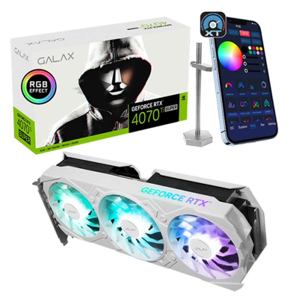Galax Geforce Rtx 4070 Ti Super Ex Gamer White V2 16gb Gddr6x 256 Bit Dlss 3 Ekran Karti 47uzm6md7kwe 2 Yil Birebir Degisim Garantili 1