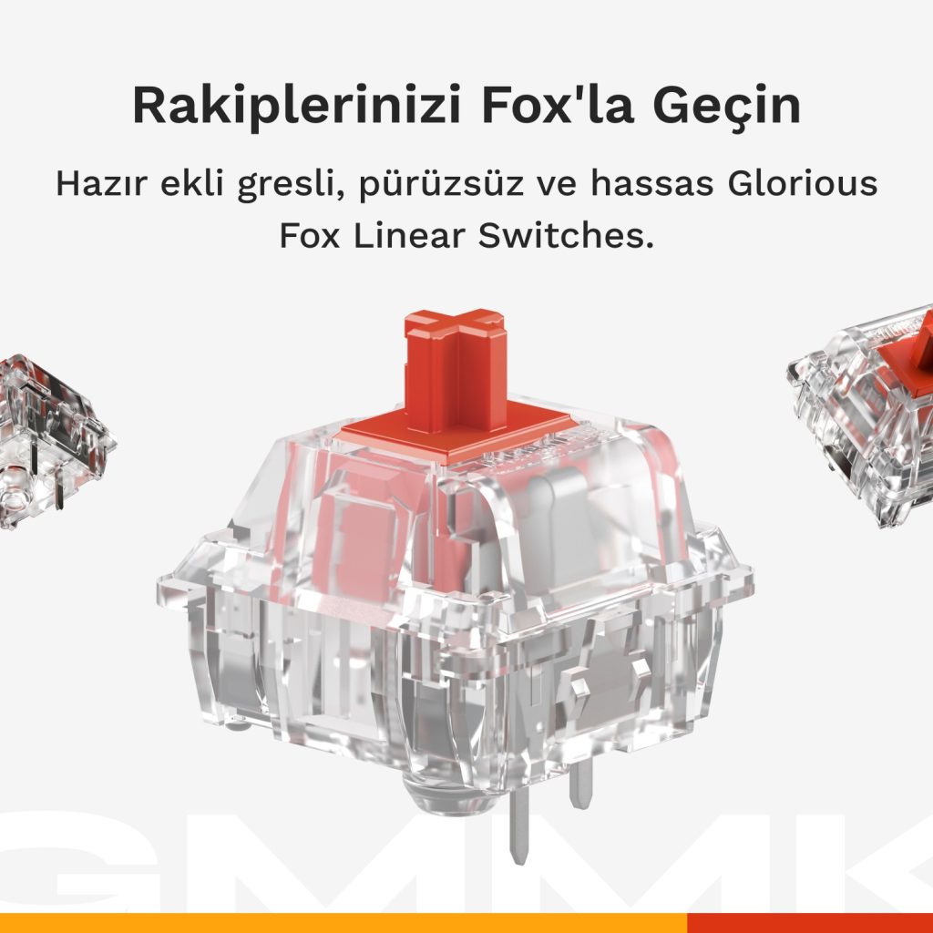 Glorious Gmmk3 Mekanik Modüler Türkçe Kablolu Siyah Gaming Klavye (glo Kb Gmmk3 100 Pb Fox W Blk Tr) H4