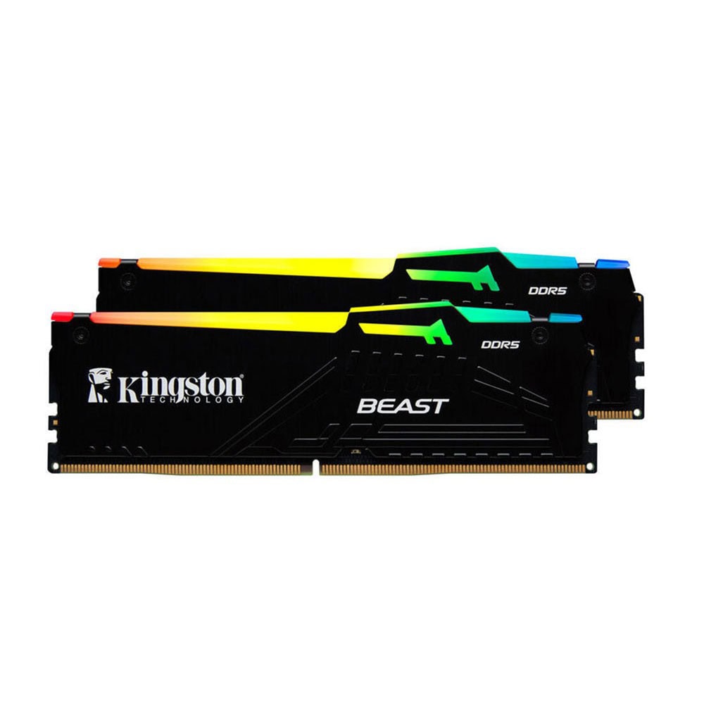Kingston Beast Rgb 16gb 2x8gb 5600mhz Cl36 Amd Expo Intel Xmp Ddr5 Ram Kf556c36bbeak2 16tr