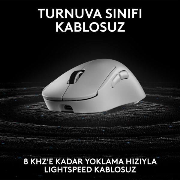 Logitech G Pro X Superlight 2 Dex Kablosuz Beyaz Gaming Mouse 1