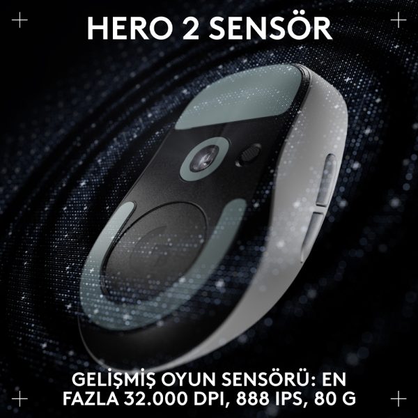 Logitech G Pro X Superlight 2 Dex Kablosuz Beyaz Gaming Mouse 4