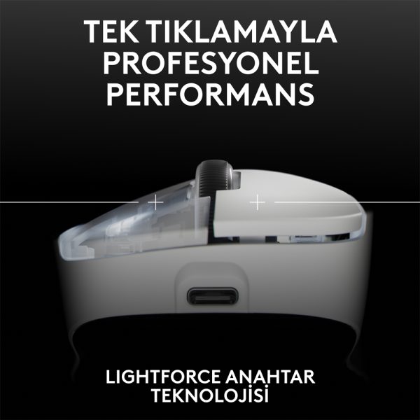Logitech G Pro X Superlight 2 Dex Kablosuz Beyaz Gaming Mouse 5