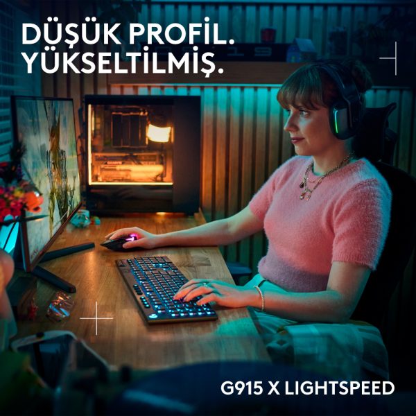 Logitech G915 X Lightspeed Tactile Switch Low Profile Rgb Ingilizce Gaming Klavye 920 012676 V3