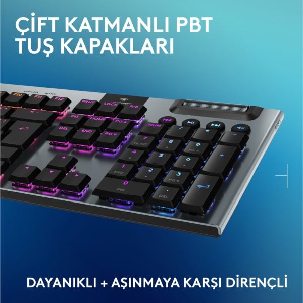 Logitech G915 X Lightspeed Tactile Switch Low Profile Rgb Ingilizce Gaming Klavye 920 012676 V8