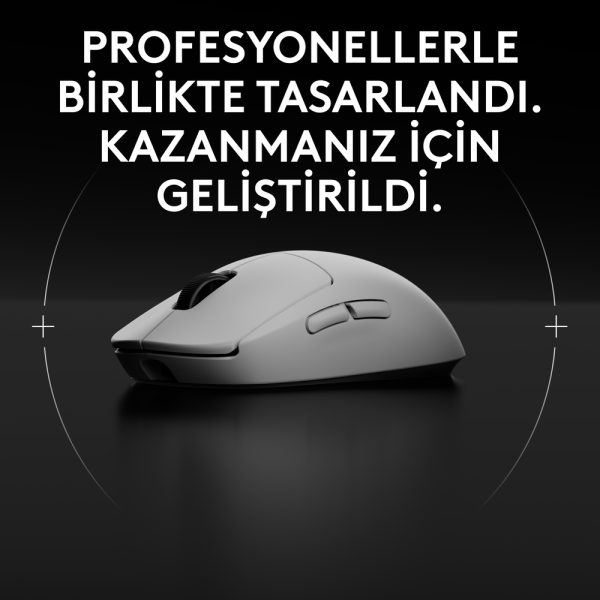 Logitech Pro 2 Lightspeed 32 000 Dpi 500 Ips Kablosuz Oyuncu Mouse Beyaz 2