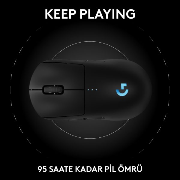 Logitech Pro 2 Lightspeed Kablosuz Siyah Gaming Mouse V7