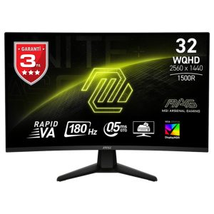 Msi Mag 32cq6f 31 5 Inc 180hz 0 5ms 2k Wqhd Adaptive Sync Rapid Va Gaming Monitor 1