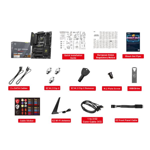 Msi Mag X870 Tomahawk Wifi Ddr5 8400mhzoc Soket Am5 M 2 Hdmi Atx Anakart Y7