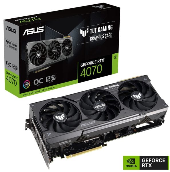 ASUS TUF Gaming GeForce RTX™ 4070 12GB GDDR6X OC Edition ASUS TUF Gaming GeForce RTX™ 4070 12GB GDDR6X OC Edition