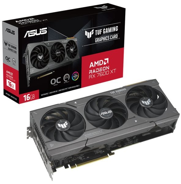 ASUS TUF Gaming Radeon™ RX 7600 XT OC Edition 16GB GDDR6 ASUS TUF Gaming Radeon™ RX 7600 XT OC Edition 16GB GDDR6