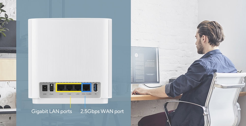ASUS ZenWiFi XT9 (BEYAZ - İKİLİ PAKET) ASUS ZenWiFi XT9 (BEYAZ - İKİLİ PAKET)