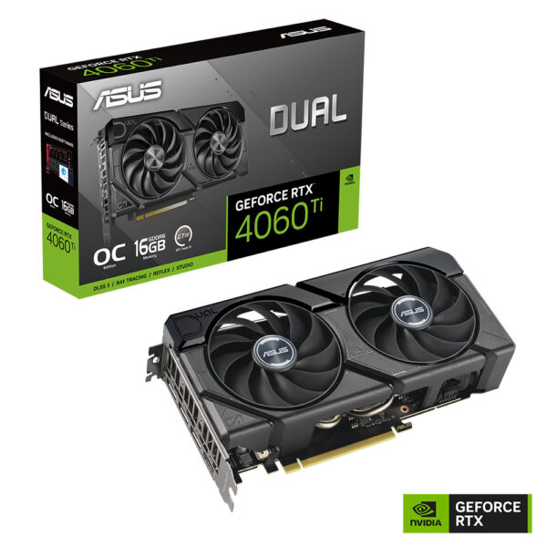 ASUS Dual GeForce RTX™ 4060 Ti EVO OC Edition 16GB GDDR6 ASUS Dual GeForce RTX™ 4060 Ti EVO OC Edition 16GB GDDR6